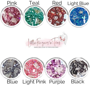 Memorial Ashes Robin Slider Bracelet - Accent Colour Options for jewellery - Little Fingers 'n' Toes