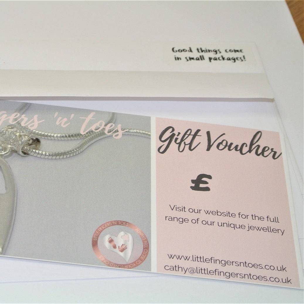 Fingerprint Jewellery Gift Voucher - Little Fingers 'n' Toes
