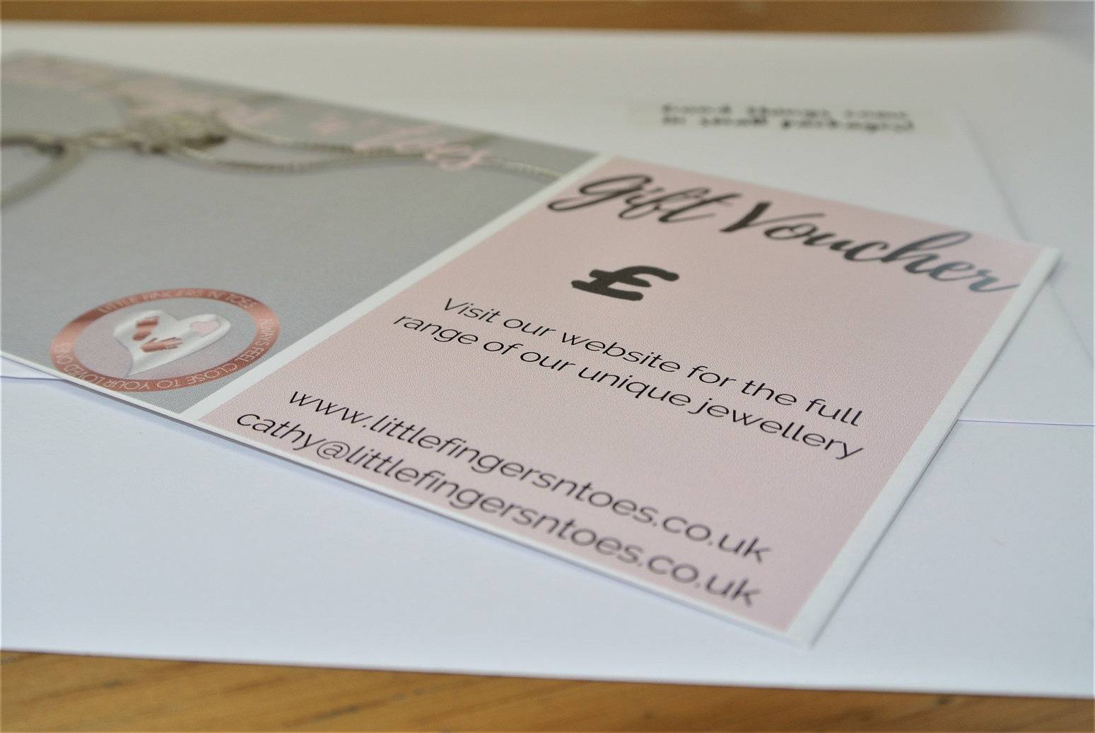 Fingerprint Jewellery Gift Voucher - Little Fingers 'n' Toes