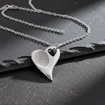 Eloise- Fingerprint Necklace Silver - Little Fingers 'n' Toes