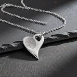 Eloise- Fingerprint Necklace Silver - Little Fingers 'n' Toes