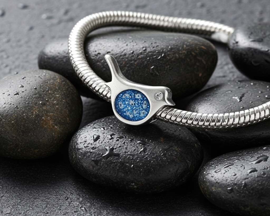 Memorial Ashes Robin Charm bead - Little Fingers 'n' Toes