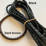 Handprint Barrel Bead and Leather Bracelet - Little Fingers 'n' Toes