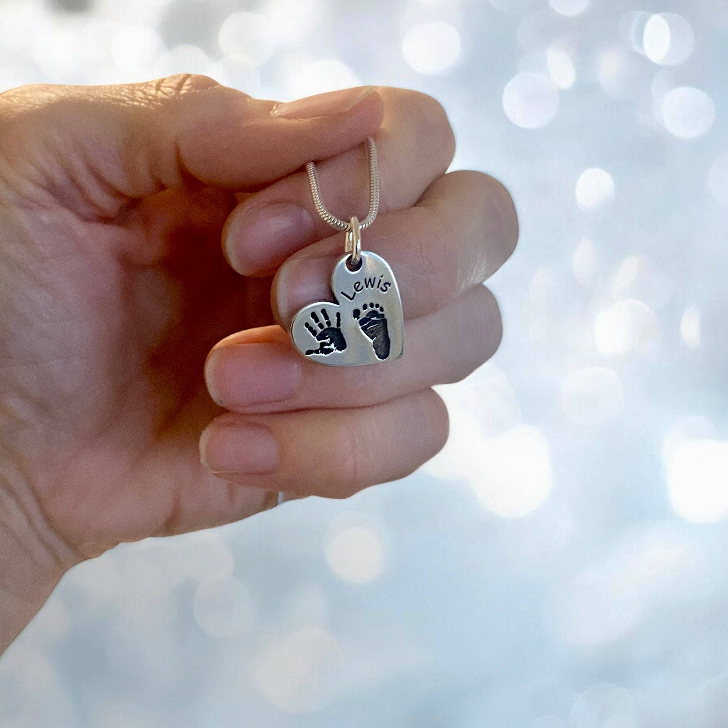 Hand and Foot Print Heart - Little Fingers 'n' Toes