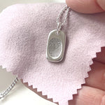 Fingerprint Dogtag Necklace, Fingerprint Jewellery