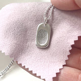 Fingerprint Dogtag Necklace, Fingerprint Jewellery
