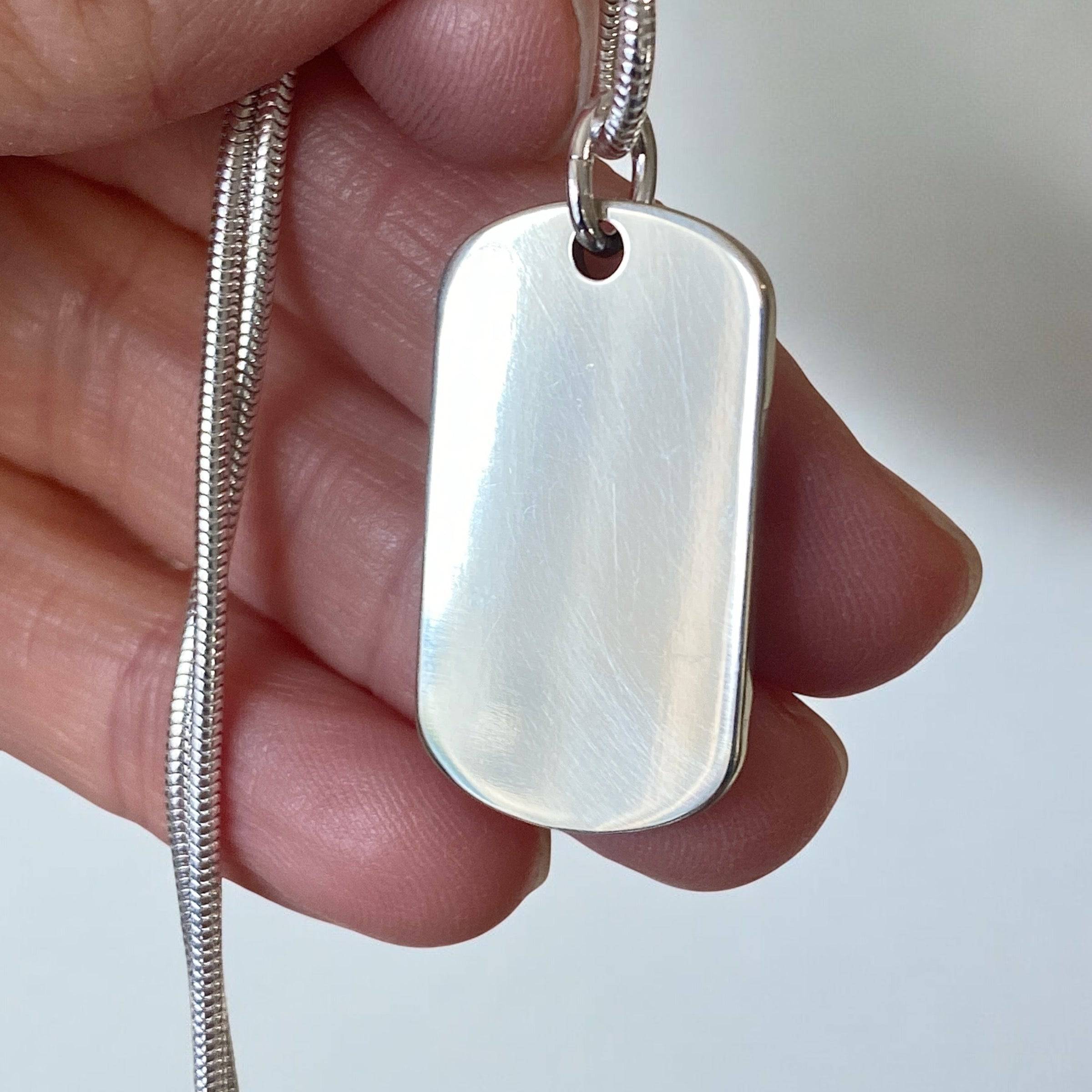 Dogtag Footprint Necklace - Little Fingers 'n' Toes