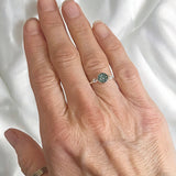 Memorial Ashes Round Ring with Diamantés - Little Fingers 'n' Toes