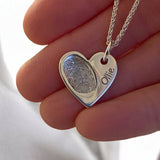 Elara – Heart-Shaped Fingerprint Pendant - Little Fingers 'n' Toes