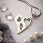 Handprint/Footprint Wavy Heart - Little Fingers 'n' Toes