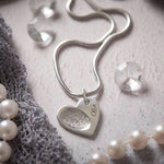 Elara – Heart-Shaped Fingerprint Pendant - Little Fingers 'n' Toes