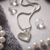 Elara – Heart-Shaped Fingerprint Pendant - Little Fingers 'n' Toes