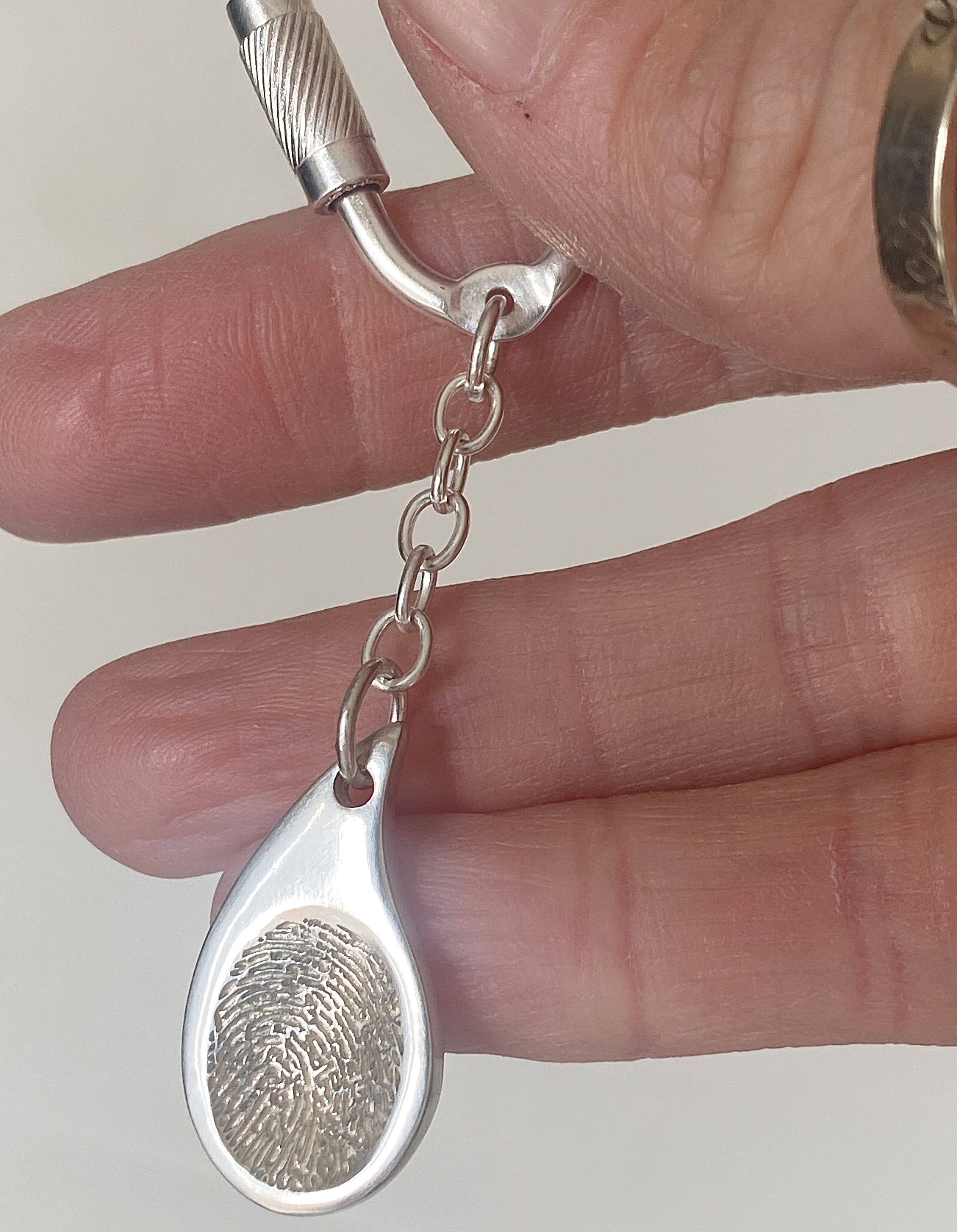 Elsa - Paisley Fingerprint Pendant - Little Fingers 'n' Toes