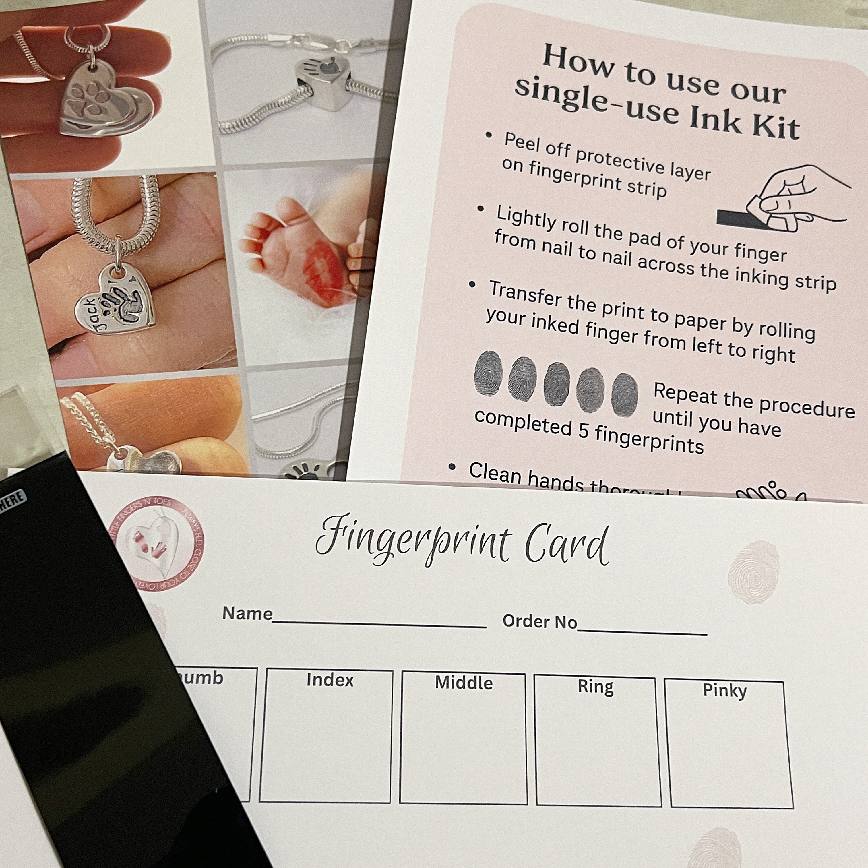 Fingerprint Capture Kit For Personalised Jewellery - Little Fingers 'n' Toes