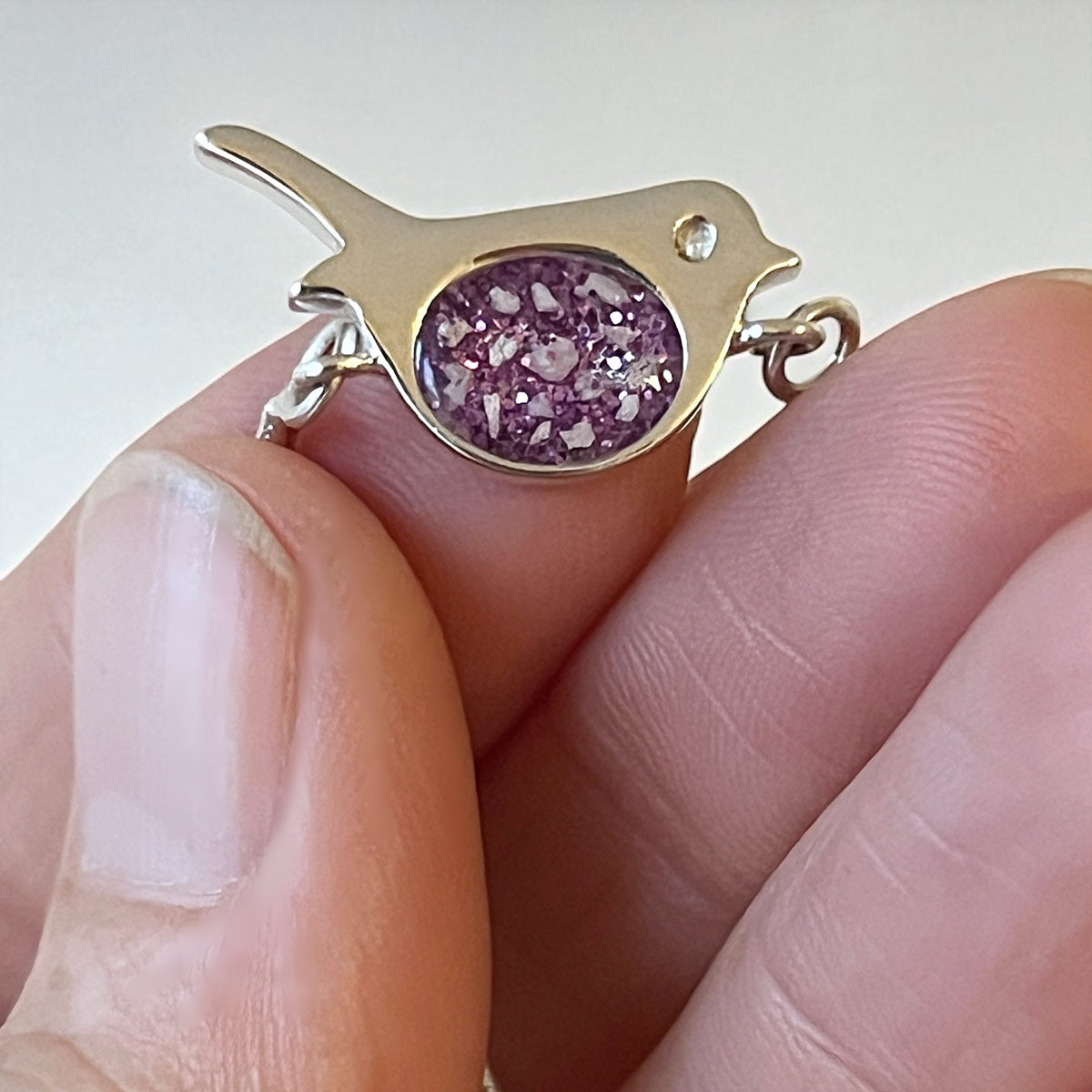 Memorial Ashes Robin Slider Bracelet - Little Fingers 'n' Toes