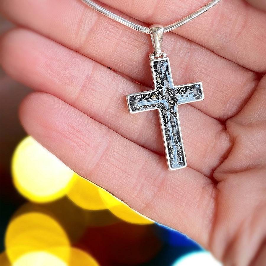 Memorial Ashes Cross Pendant