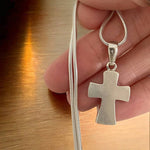 Memorial Ashes Byzantine Cross Pendant - Little Fingers 'n' Toes