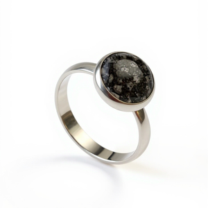 Memorial Ashes Generous Circle Ring - Little Fingers 'n' Toes