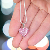 Memorial Ashes Heart Pendant with Engraving - Little Fingers 'n' Toes