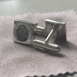 Square Fingerprint Cufflinks | Personalised Fingerprint Jewellery | Little Fingers 'n' Toes