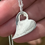 Eloise- Fingerprint Necklace Silver - Little Fingers 'n' Toes