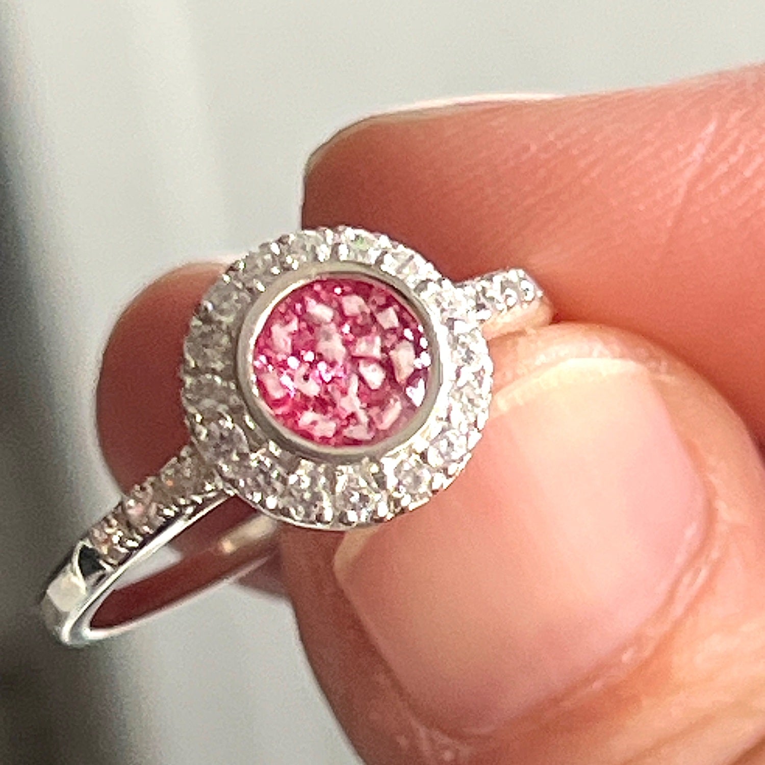 Memorial Ashes Circle Ring - Little Fingers 'n' Toes