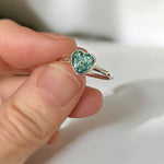 Memorial Ashes Small Heart Ring - Little Fingers 'n' Toes