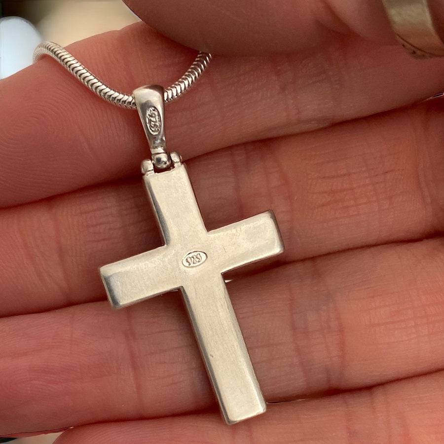 Memorial Ashes Cross Pendant - Little Fingers 'n' Toes