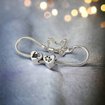 Handprint Bracelet Heart Charm Bead - Little Fingers 'n' Toes