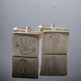 Handprint Cufflinks - Little Fingers 'n' Toes