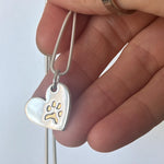 Pet Pawprint Heart with Gold - Little Fingers 'n' Toes