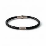 Pawprint Barrel Bead and Leather Bracelet - Little Fingers 'n' Toes