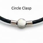 Pawprint Barrel Bead and Leather Bracelet - Little Fingers 'n' Toes