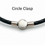 Pawprint Barrel Bead and Leather Bracelet - Little Fingers 'n' Toes