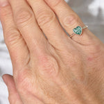 Memorial Ashes Small Heart Ring - Little Fingers 'n' Toes