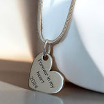 Elara – Heart-Shaped Fingerprint Pendant - Little Fingers 'n' Toes