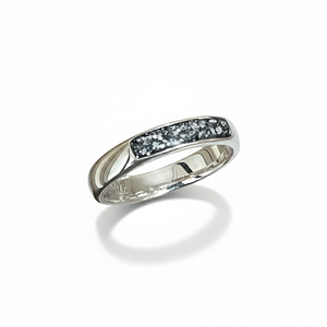 Memorial ashes silver band ring - Little Fingers n Toes