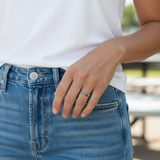 Memorial ashes silver band ring - Little Fingers n Toes