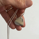 Maeve – Three Heart-Shaped Fingerprint Pendants in Sterling Silver - Little Fingers 'n' Toes
