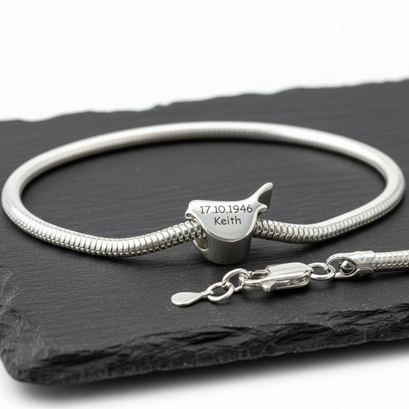 Memorial Ashes Robin Charm bead - Little Fingers 'n' Toes