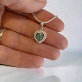 Memorial Ashes Heart with Diamantés Necklace - Little Fingers 'n' Toes