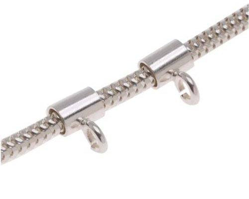 Sterling Silver Sleek Tube Bail For Fingerprint Jewellery - Little Fingers 'n' Toes