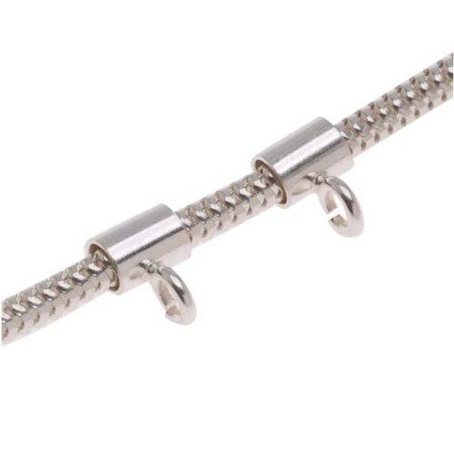 Sterling Silver Sleek Tube Bail For Fingerprint Jewellery - Little Fingers 'n' Toes