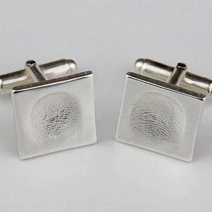 silver fingerprint cufflinks, fingerprint jewellery gifts for him, fingerprint cufflinks, wedding gift, wedding cufflinks, wedding memorial gift, silver fingerprint cufflinks, personalised cufflinks