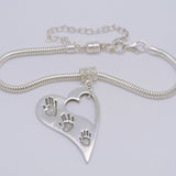 Sterling Silver Filigree Tube Bail For Fingerprint Jewellery - Little Fingers 'n' Toes