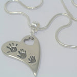 Handprint/Footprint Wavy Heart - Little Fingers 'n' Toes