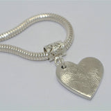 Sterling Silver Filigree Tube Bail For Fingerprint Jewellery - Little Fingers 'n' Toes