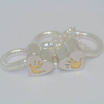 Handprint Bracelet Heart Charm with Gold - Little Fingers 'n' Toes