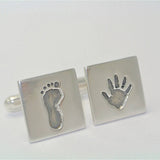 Handprint Cufflinks - Little Fingers 'n' Toes