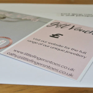 Fingerprint Jewellery Gift Voucher - Little Fingers 'n' Toes